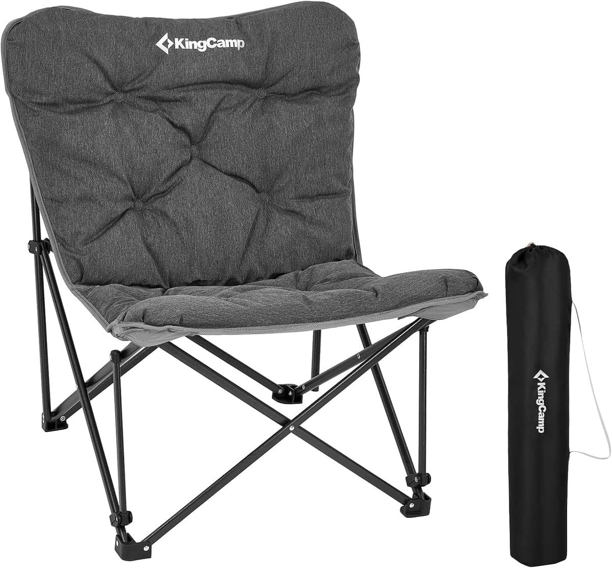 Butterfly chair, extra large thick comfortable camping chair, portable folding chair, 400 lb heavy duty seat